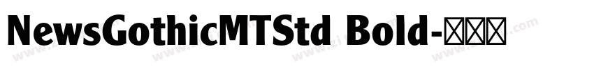 NewsGothicMTStd Bold字体转换